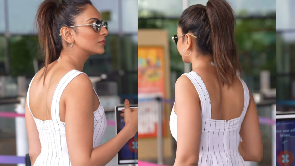 Rakul Preet Singh was recently spotted at the Mumbai airport wearing a mysterious patch on her neck