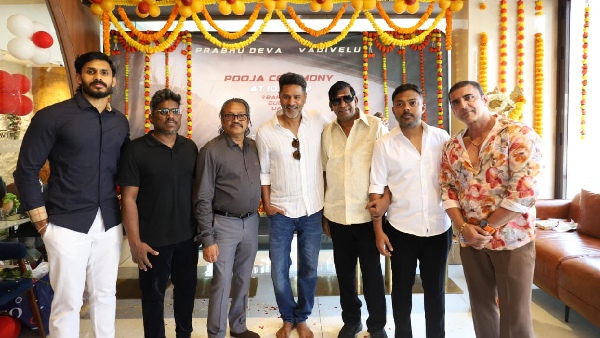 Vadivelu and Prabhudeva new movie pooja happened at Dubai