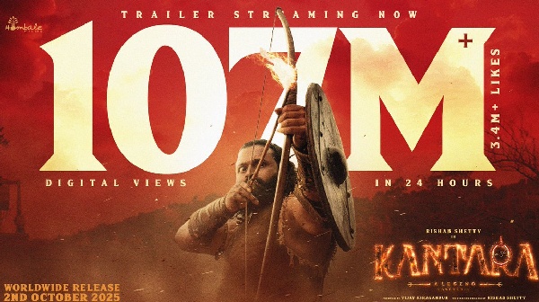 Kantara Chapter 1 hits 107 Million DIgital views in 24 hours
