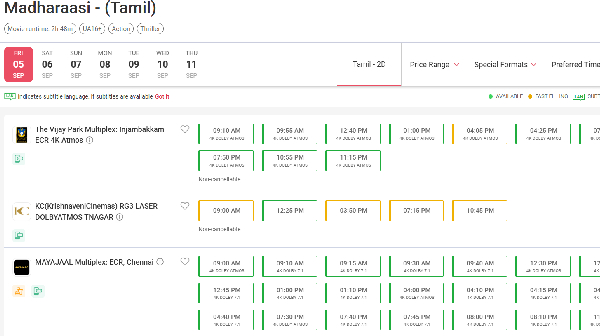 Sivakarthikeyan s Madharaasi ticket bookings are not like Rajinikanth Vijay and Ajith Kumar movies