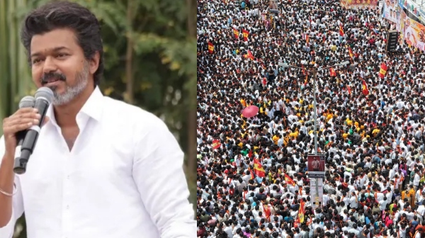 Vijay sattirical speech at Nammakkal makes fans laugh