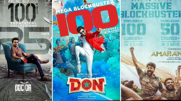 Madharaasi officially enters 100 crore club at Box Office and Sivakarthikeyan s 4th elite club