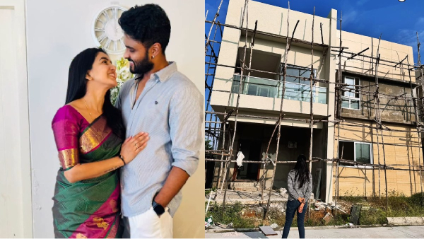Pavani Reddy shares his Dream House completion photo in her instagram Vj Priyanka send wishes