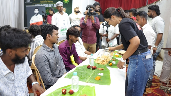 Mahath ant Aadhi Joins With Aishwarya Rajesh For Hope Foundation Food Donation