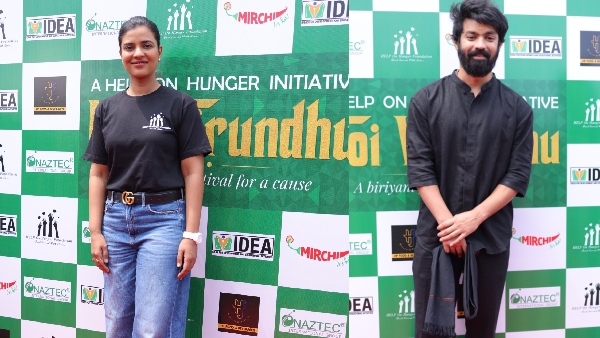Mahath ant Aadhi Joins With Aishwarya Rajesh For Hope Foundation Food Donation