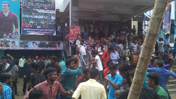 Kushboo 10 Years Old Tweet About Ajithkumar And His Fans Celebrated Vedhalam Movie FDFS 2015 Diwali