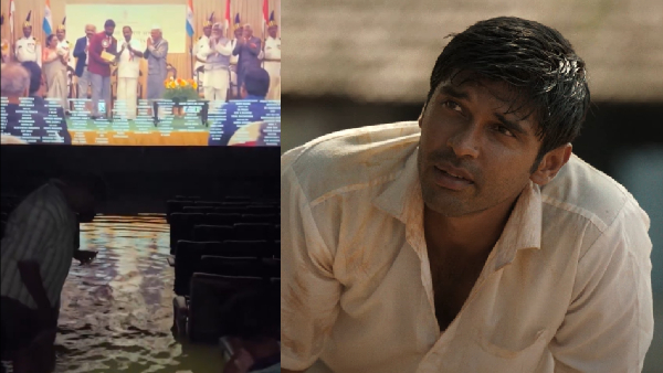 Flood Waters Comes Into Theatre But Fans Watched Bison Movie Stared Dhruv Vikram Directed By Mari Selvaraj