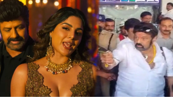 Balakrishna gets angry on a fan at Airport during Akhanda 2 promotion shocks fans