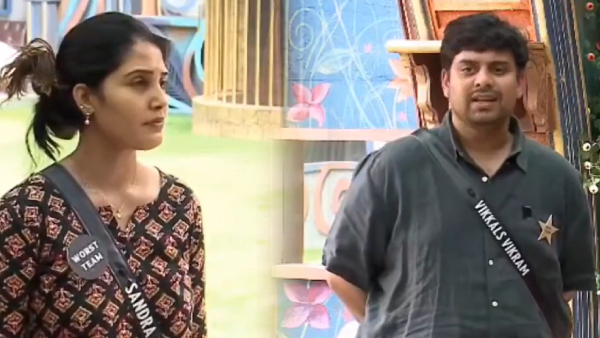 Will Bigg Boss Tamil 9 Vijay Sethupathi Discuss Sandra Indecent Behavior and Body Language To Tease Vikkals Vikram