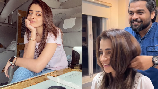 Fans Looking Madly Actress Trisha New Video With Male Hair Stylist Fans Looking Madly Actress Trisha New Video With Male Hair Stylist