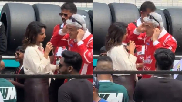 Ajithkumar Kiss His Wife Actress Shalini Between Asian Le Mans Series At Malaysia - Watch Ajithkumar Kiss His Wife Actress Shalini Between Asian Le Mans Series At Malaysia - Watch