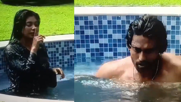 Bigg Boss Tamil 9 VJ Parvathy And Kamruddin Take Swimming Pool Bath Without Mic Bigg Boss Tamil 9 VJ Parvathy And Kamruddin Take Swimming Pool Bath Without Mic