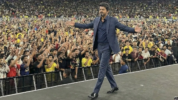 Jana Nayagan Audio Launch Vijay Walks Between Fans Which is Like Totally Massive Cinema Scene