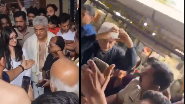 Ajithkumar Went Palakad Temple With His Daughter Anoshka Video Goes Trending