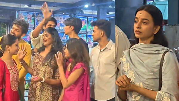 Bigg Boss Tamil 9 Title Winner DIvya Ganesh surpise video and temple reunion goes viral Bigg Boss Tamil 9 Title Winner DIvya Ganesh surpise video and temple reunion goes viral