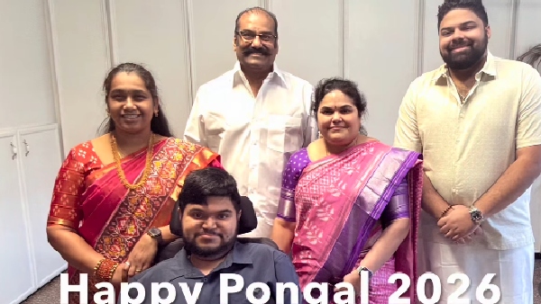 Nepoleon son Dhanoosh celebrates his second Pongal with wife and family Nepoleon son Dhanoosh celebrates his second Pongal with wife and family