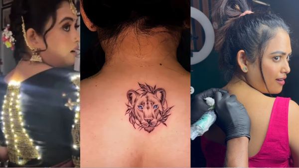 Serial Actress Farina Azad new Lion Tattoo design stuns fans