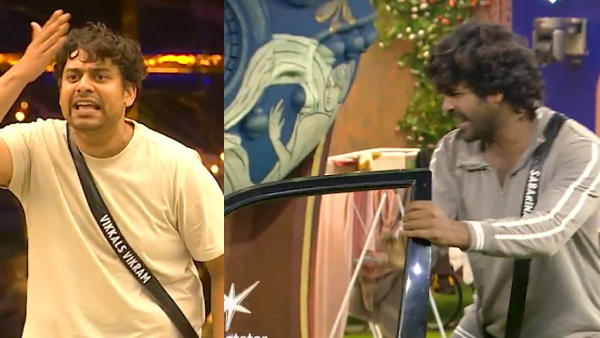 Bigg Boss Tamil Season 9 Ticket To Finale Task Fight Between Kamarudin Vikkals Vikram and Sabari Bigg Boss Tamil Season 9 Ticket To Finale Task Fight Between Kamarudin Vikkals Vikram and Sabari