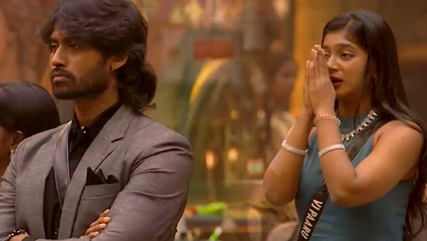 Bigg Boss Tamil 9 Kamurudin Touch Sandra Amy Feet And Asks Apology For Kicked At Car Task
