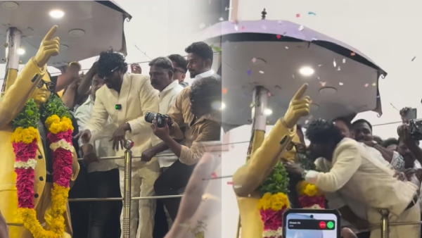 Gana Vinoth Kisses Dr BR Ambedkar Statue After Bigg Boss Tamil 9 Eviction With Money Box
