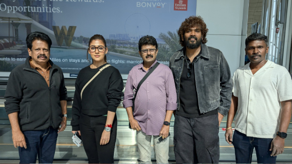 Nayanthara Vignesh Shivan Couple Meets Valai pechu Team Bismi Anthanan Sakthi After Three Monkey Issue Nayanthara Vignesh Shivan Couple Meets Valai pechu Team Bismi Anthanan Sakthi After Three Monkey Issue