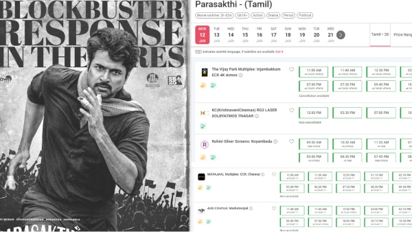 Parasakthi Day 3 Ticket Bookings drops heavily will affect Sivakarthikeyan movie box office