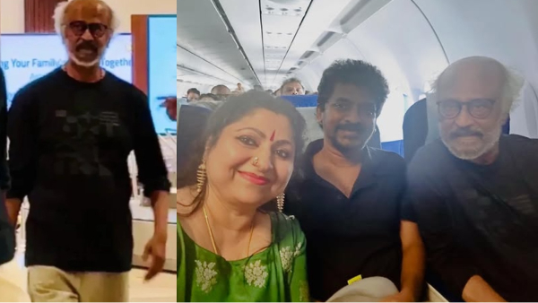 Super Star Rajinikanth and Nelson heads to Kochi in flight pics out now Super Star Rajinikanth and Nelson heads to Kochi in flight pics out now