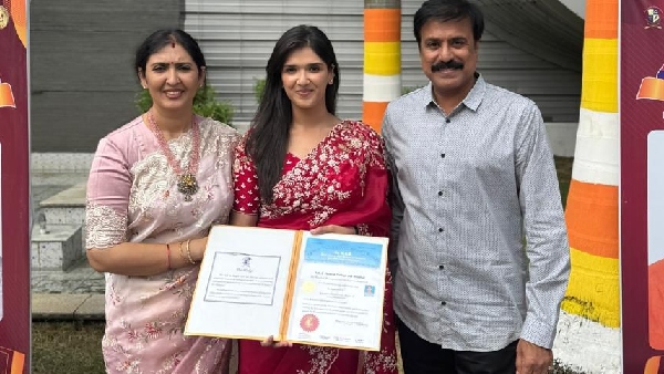 Producer LK Sudhish daughter Janu Shree turns doctor Producer LK Sudhish daughter Janu Shree turns doctor