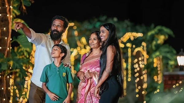 Vetrimaaran Family Goes Viral Wife Aarthi and Daughter Thenral s Dance Video Wins Hearts