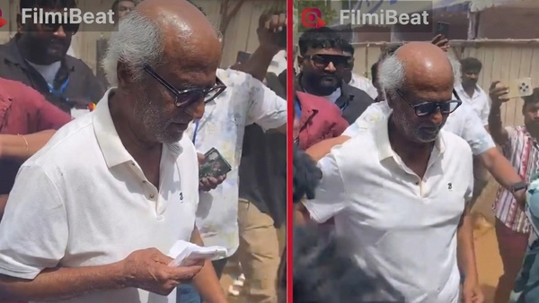 Rajinikanth Came To Vote Cinema Producers Council Election Video Goes Trending Rajinikanth Came To Vote Cinema Producers Council Election Video Goes Trending