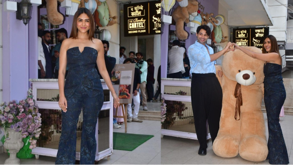Mrunal Thakur celebrates Teddy Day with a Popular Actor stuns fans Look at the Teddy Bear size Mrunal Thakur celebrates Teddy Day with a Popular Actor stuns fans Look at the Teddy Bear size