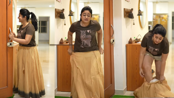 Actress Poonam Bajwa Removes Her Skirt In Her House Situation Matters - Watch