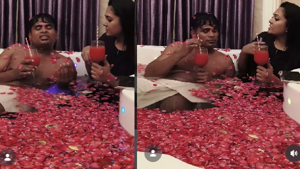 Zee Tamil Killadi Jodi Stars Chandini and Koomapatti Thangapandi Bold Bath Tub Video from Sri Lanka goes Viral