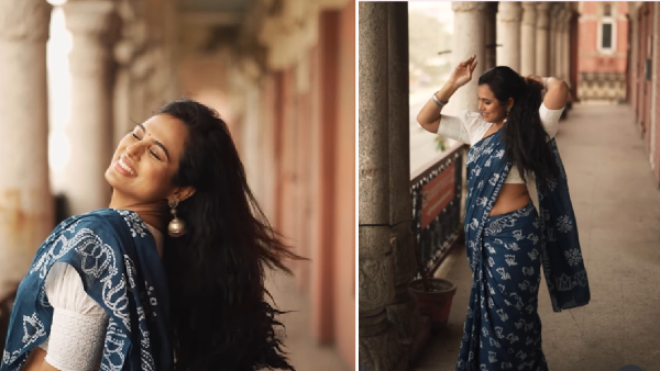 Actress Ramya Pandian Recent Cotton Saree Video Goes Viral