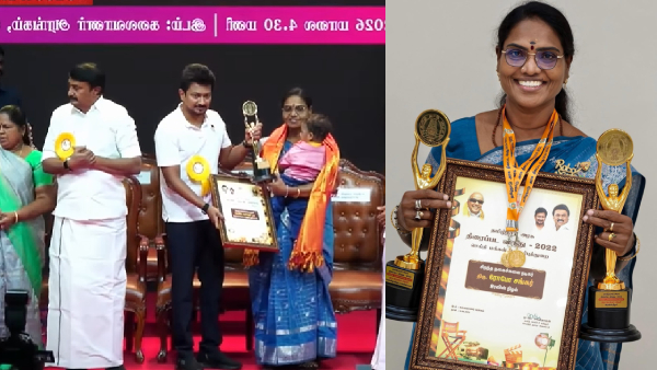TN State Film Awards Robo Shankar Wife Priyanka Received Award With Her Grand Son For Robo Shankar Award TN State Film Awards Robo Shankar Wife Priyanka Received Award With Her Grand Son For Robo Shankar Award