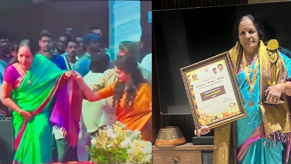 sai pallavi and Parthiban helps Saindhavi Mother To Reach Podium Tamilnadu STATE Film Awards 2022