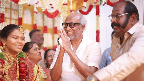 Superstar Rajinikanth Graces Actor Meesai Rajendran s Daughter Namitha Wedding