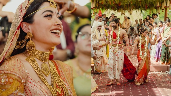 Rashmika Mandanna drops tears while VIjay Deverakonda ties knot to her photos goes viral Rashmika Mandanna drops tears while VIjay Deverakonda ties knot to her photos goes viral
