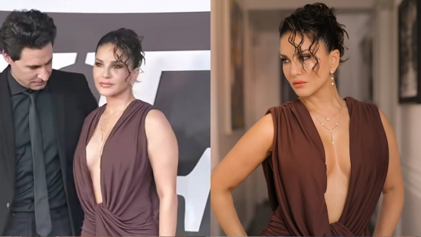 Husband Daniel Webber saves Sunny Leone Modesty and avoids Wardrobe Malfunciton