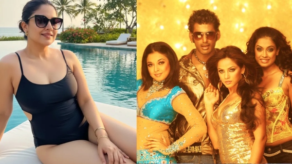 Theeratha Vilaiyaattu Pillai Actress Tanushree Dutta latest swim wear photos stuns fans