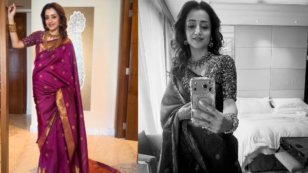 Trisha Krishnan Shares Saree Photos With Ilaiyaraaja Song Fans Ask If Wedding Bells Are Near