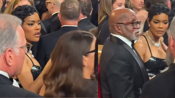 Oscars Fight Teyana Taylor got angry after a man touched her without permission