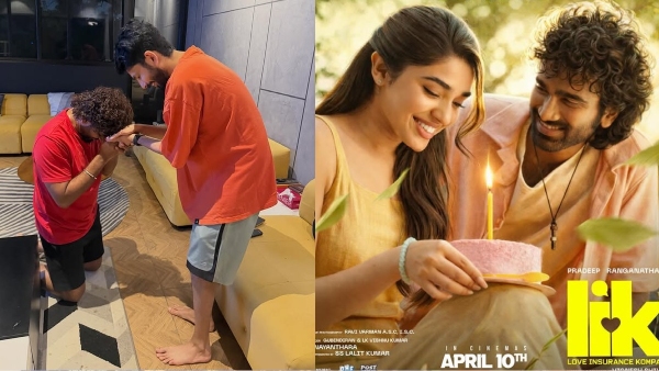 Vignesh Shivan kneel down before Anirudh and express his heartfelt thanks for LIK music