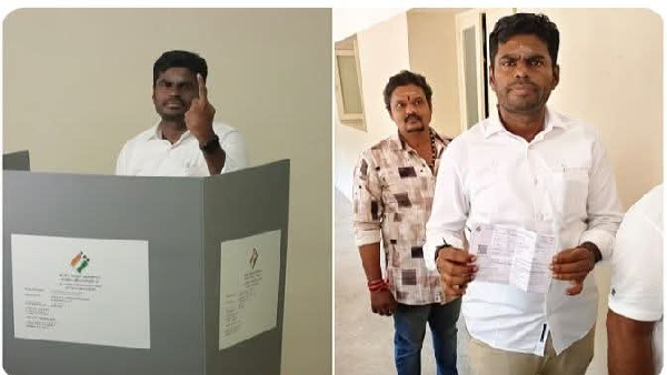 Simbu to Sibiraj comes to cast vote with White and Brown dress code and many college girls also