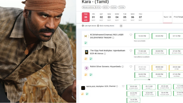 Dhanush s Kara Movie Advance Ticket Booking status are very dull