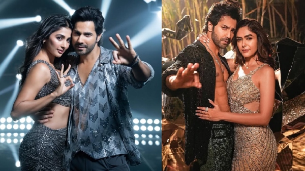 Mrunal Thakur and Pooja Hegde kissed Varun Dhawan at same time
