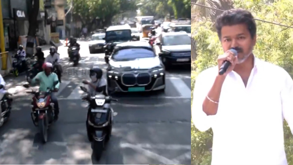 Driver Slams Vijay Female Fan Hits Back Heated Roadside Incident Goes Viral