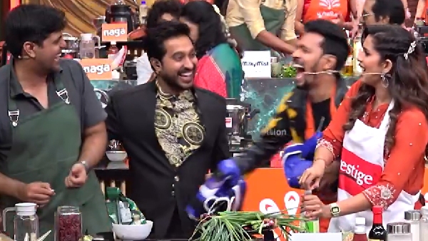 Isn t This Your Second Marriage Too Anirudha Srikkanth Teases Samyuktha on Cook With Comali 7 Isn t This Your Second Marriage Too Anirudha Srikkanth Teases Samyuktha on Cook With Comali 7