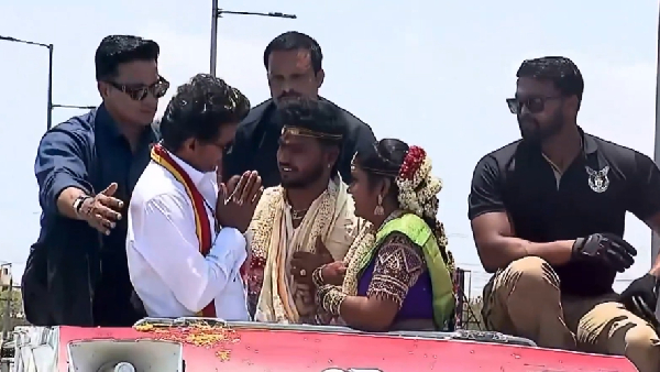 Vijay Greets Newlywed Couple During Thiruvallur Campaign Heartwarming Moment Goes Viral