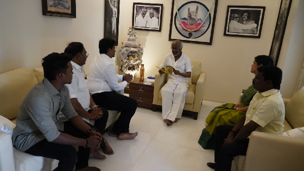 Rajinikanth Meets DMK Candidate Ezhilan Naganathan Election Buzz Intensifies in Thousand Lights